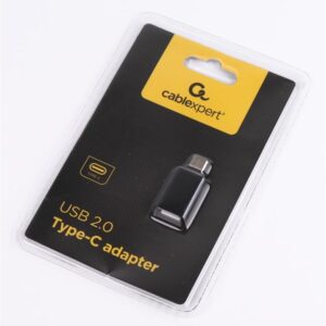 Адаптер Cablexpert USB Type-C - USB V 2.0 (M/F) Black (CC-USB2-CMAF-A)