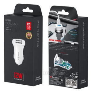 Автомобільний зарядний пристрій WK WP-C35 (2USB) White (6941027616468)