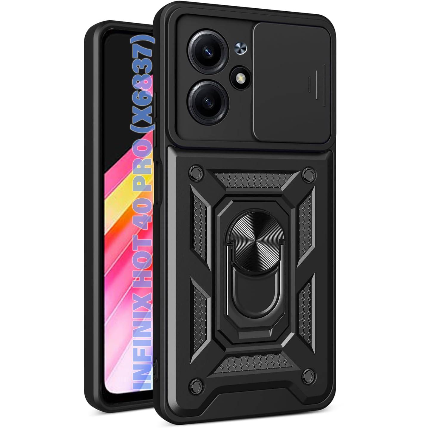 Чохол-накладка BeCover Military для Infinix Hot 40 Pro (X6837) Black (711151)