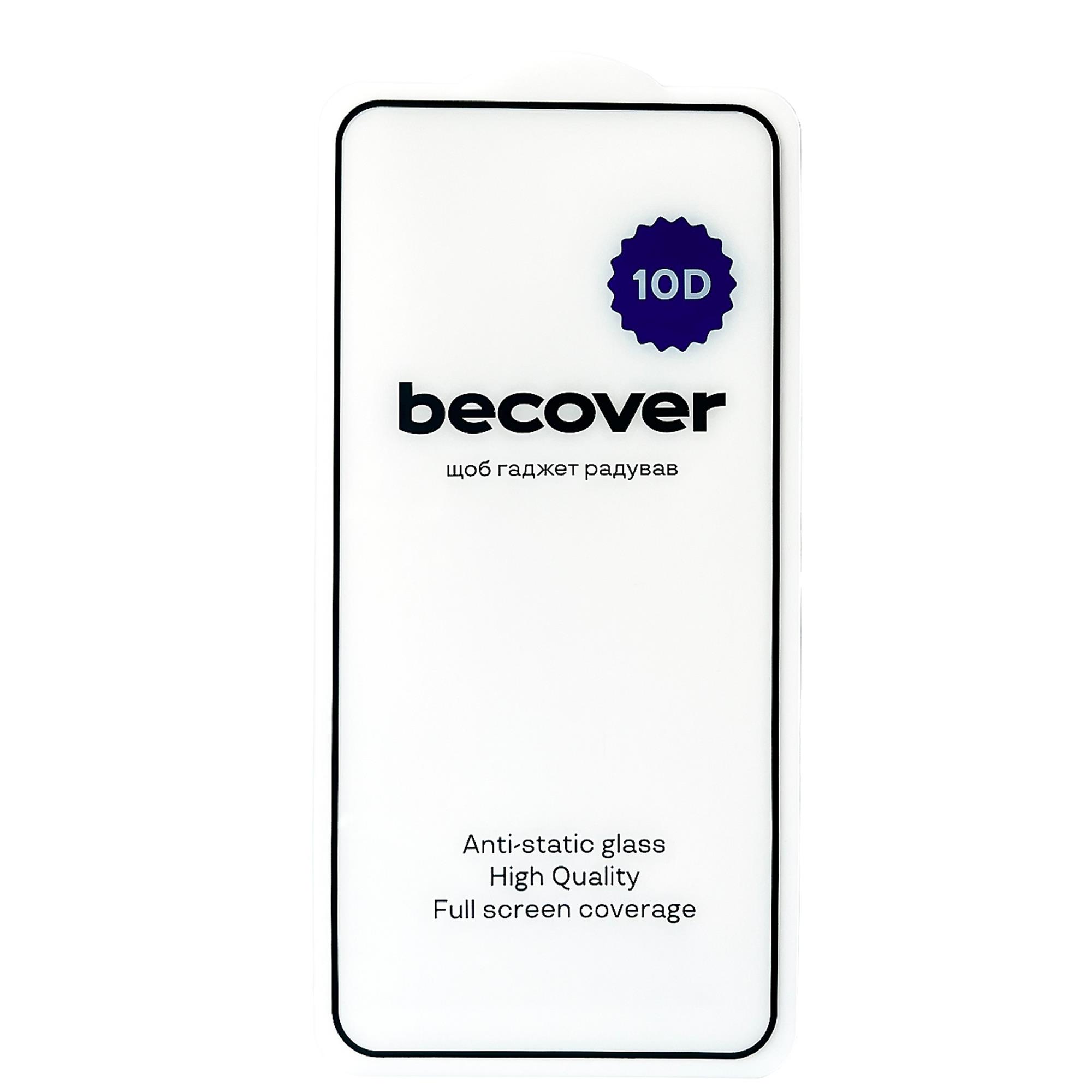 Захисне скло BeCover для Xiaomi Redmi Note 12 Pro 10D Black (711532)