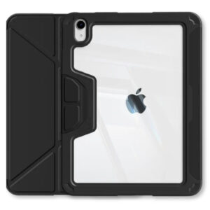 Чохол-книжка BeCover Rugged Origami Transparent з кріпленням Apple Pencil для Apple iPad 10.9" (2022/2024)/iPad (А16) 2025 11" Black (714966)