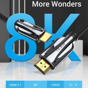Кабель Vention HDMI-HDMI, 2 m, v2.1 (AALBH)