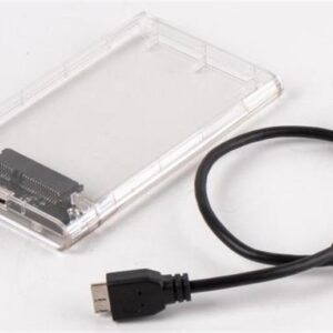 Зовнішній карман USB3.0 для HDD/SSD SATA 2.5" AgeStar 3UB2P4 Transparent