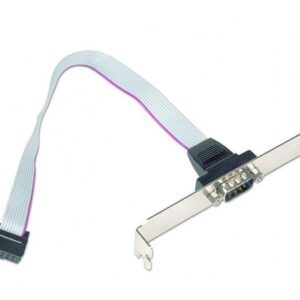 Планка Cablexpert CCDB9RECEPTACLE COM-port DB9 повнопрофільна, 0.25 м