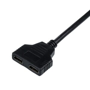 Кабель-розгалужувач Atcom HDMI - 2хHDMI (M/F), 0.1 м, Black (10901)