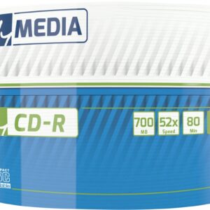 Диски CD-R MyMedia (69201) 700MB 52x Matt Silver Wrap 50шт