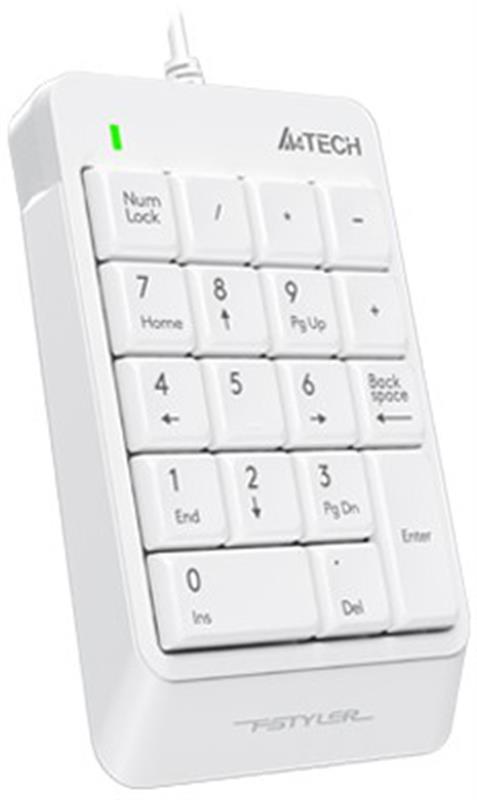 Цифровий клавiатурний блок A4Tech FK13P White