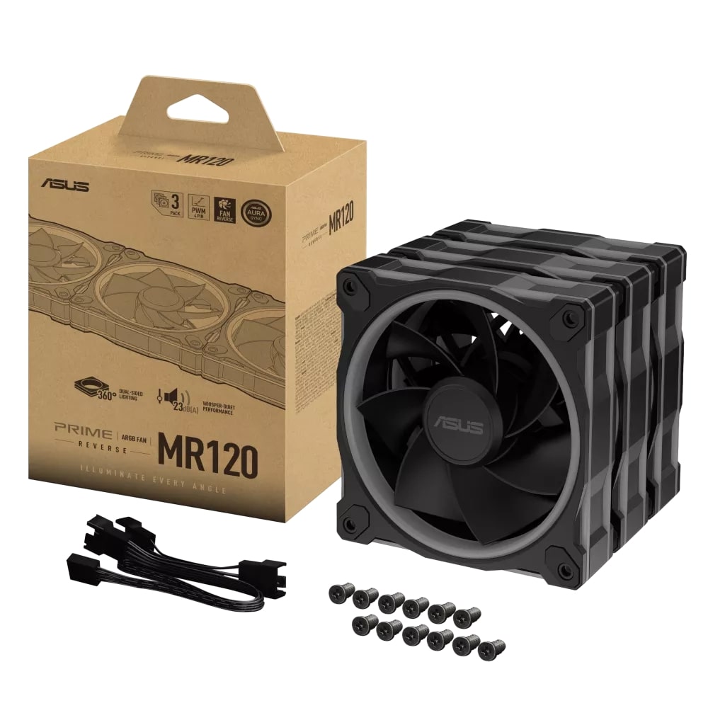Вентилятор Asus Prime MR120 ARGB Reverse Black 3in1 (90DA00L0-B09020)