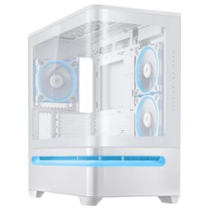 Корпус Asus Prime AP202 ARGB Tempered Glass White без БЖ (90DC00P3-B19000)