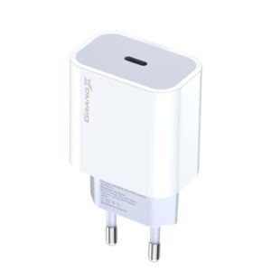 Мережевий зарядний пристрій Grand-X (1xUSB-C 20W) QC4.0, PD 3.0, FCP, AFC White (CH-770)