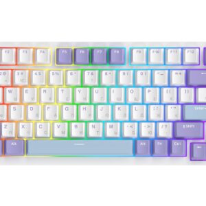 Клавіатура бездротова Ajazz AK820 Pro Flying Fish Switch Purple RGB With Screen (AK820PRO-FF-PWB)