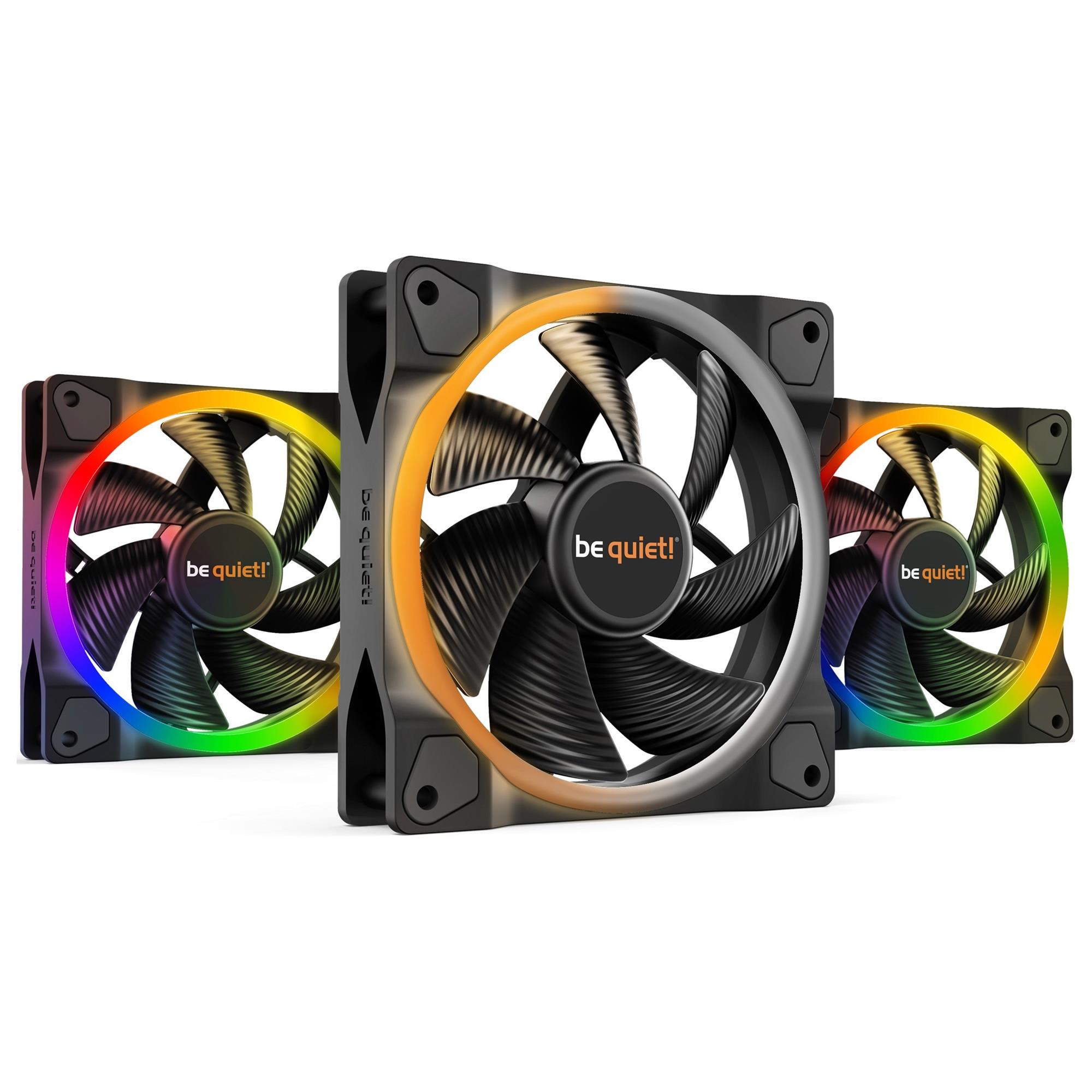 Вентилятор be quiet! Light Wings 120mm PWM 3-Pack Black (BL076)
