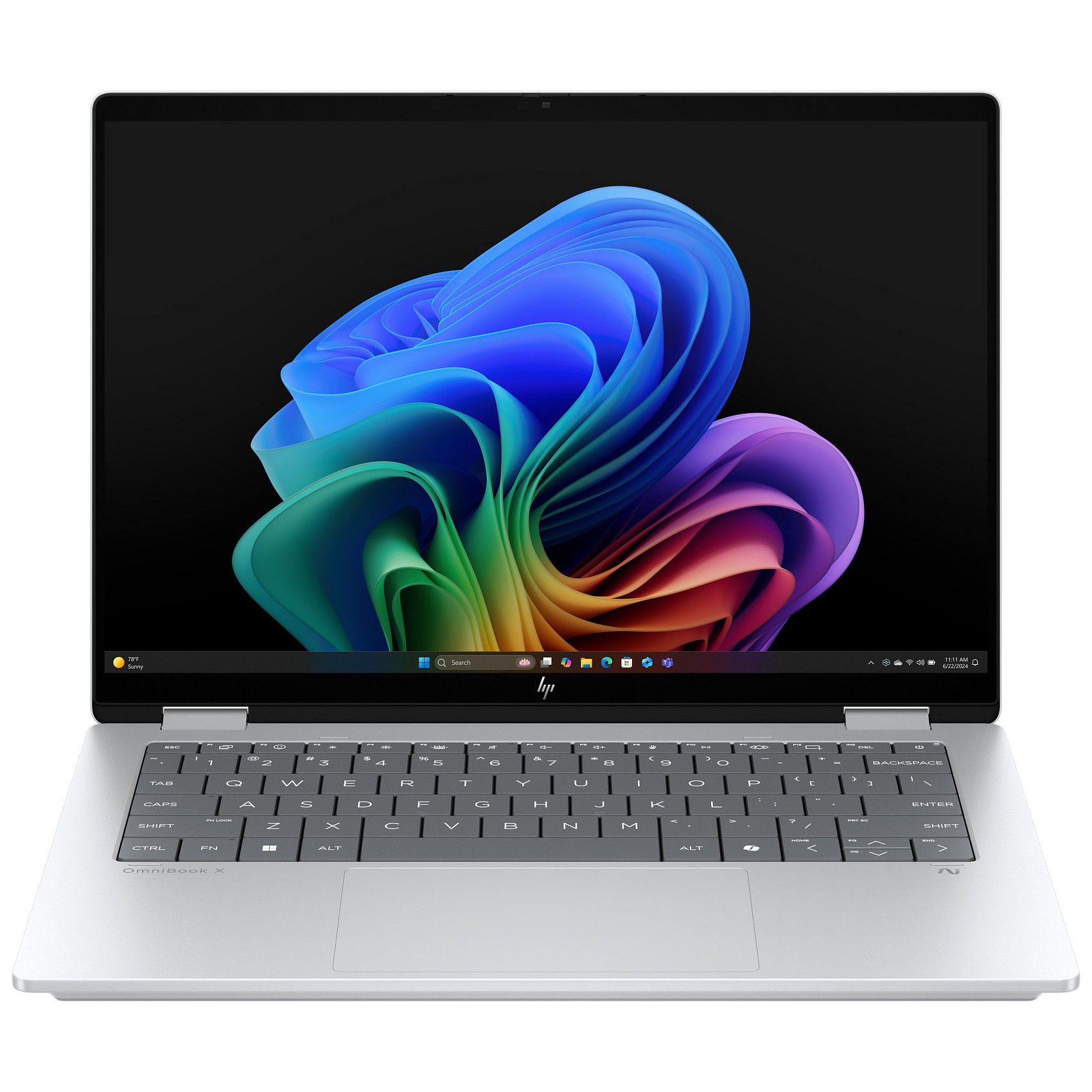 Ноутбук HP OmniBook X Flip 14-fm0013ua (C9RV5EA) Glacier Silver