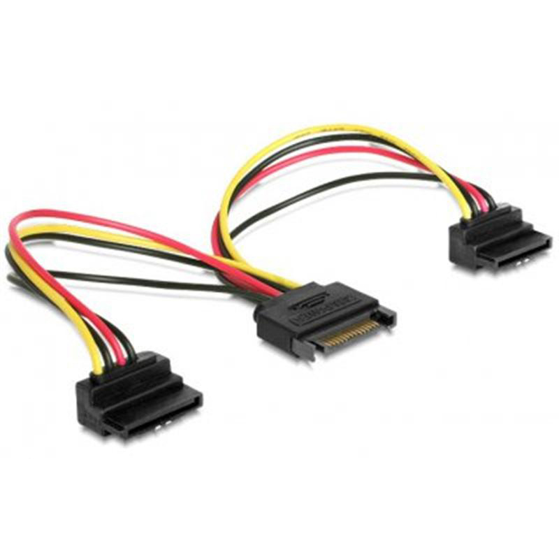 Кабель живлення Cablexpert (CC-SATAM2F-02) 2хSATA - SATA, 0.15 м