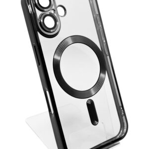 Чохол-накладка BeCover TPU Chrome Case MagSafe для Apple iPhone 16 Black (712070)