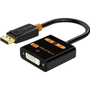 Адаптер Сabletime DisplayPort - DVI (M/F), 0.2 м, Black (CP24B)