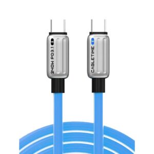 Кабель Cabletime USB Type-C - USB Type-C (M/M) PD 240W, 1 м, Blue (CU05H)