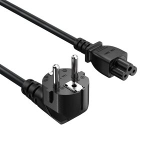 Кабель живлення ColorWay CEE7/7-C5, 1 м, Black (CW-CBP084-BK)