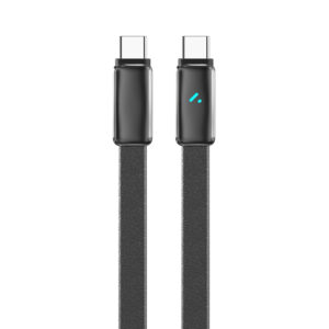 Кабель ColorWay USB Type-C - USB Type-C (M/M), ultra-thin, 5А, 1 м, Black (CW-CBPDCC100-BK)