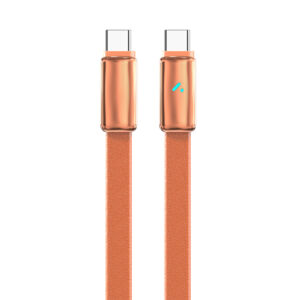 Кабель ColorWay USB Type-C - USB Type-C (M/M), ultra-thin, 5А, 1 м, Orange (CW-CBPDCC100-OR)