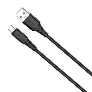 Кабель ColorWay USB - micro USB (M/M), textured PVC, 3А, 1 м, Black (CW-CBUM094-BK)