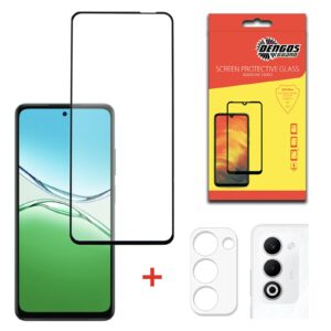 Комплект захисних стекол Dengos для Oppo A5 4G Black Full Glue (DG-TGSCP-10)