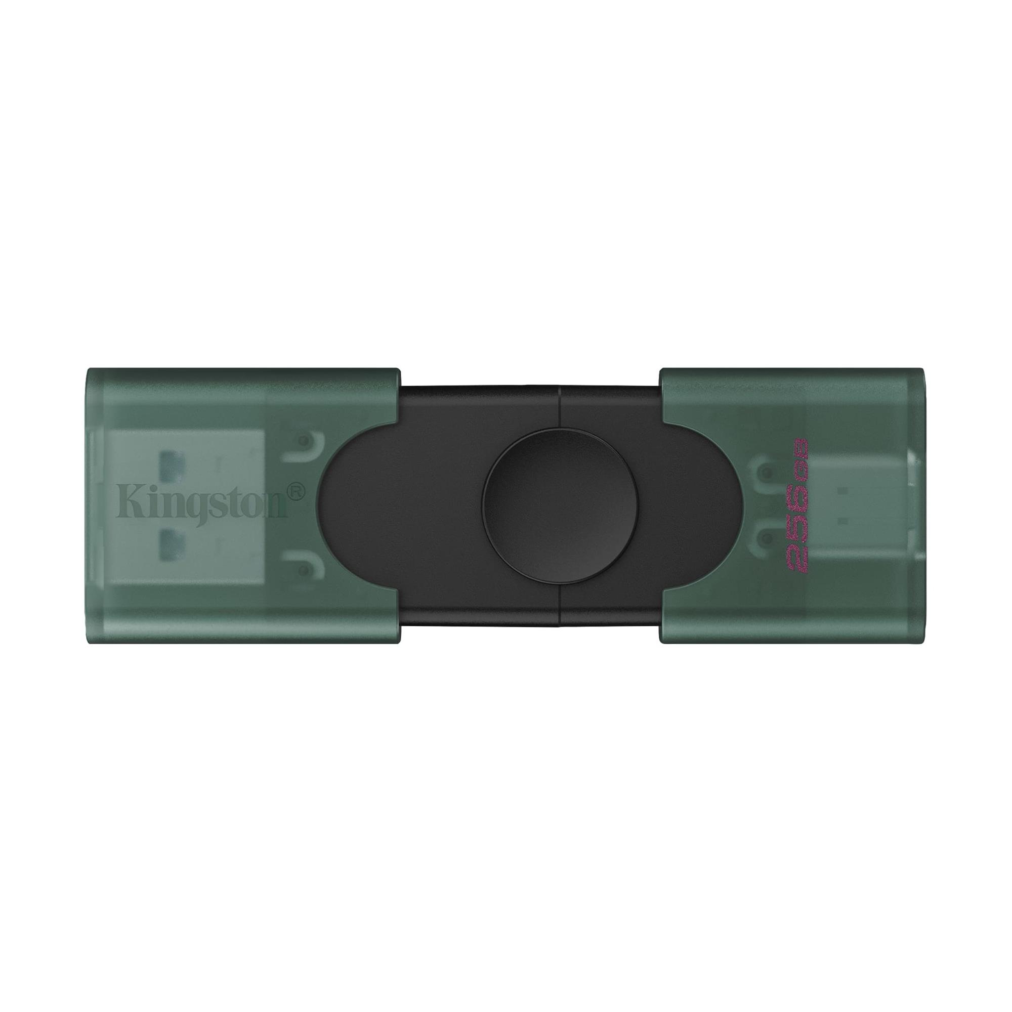 Флеш-накопичувач USB3.2 256GB Type-C Kingston DataTraveler Duo Green (DTDEG2/256GB)