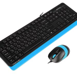 Комплект (клавіатура, миша) A4Tech F1010 Black/Blue