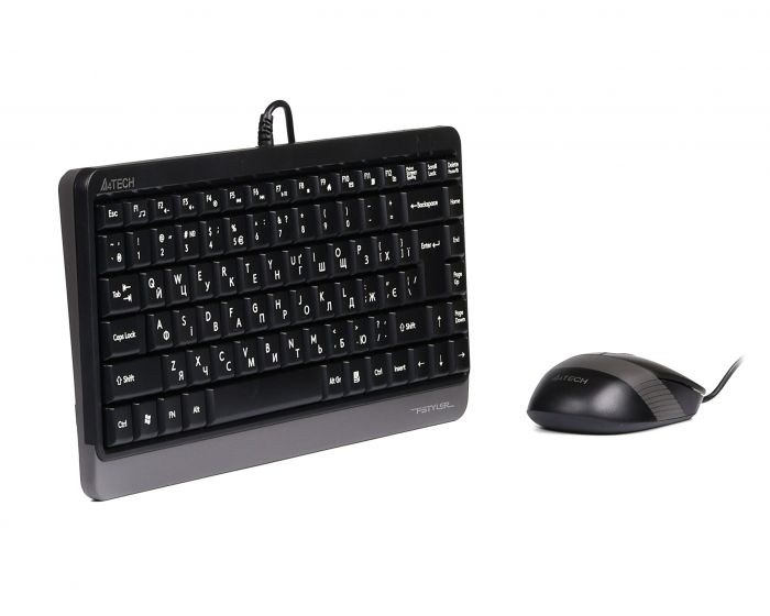 Комплект (клавіатура, миша) A4Tech Fstyler F1110 Grey USB