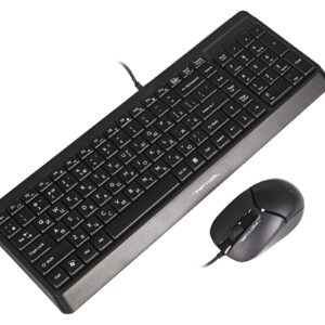 Комплект (клавіатура, миша) A4Tech F1512 Black