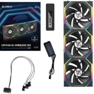 Вентилятор Lian Li Uni Fan SL Wireless 120-3 Reverse Blade Black (G99.12RSL1W3B.00)