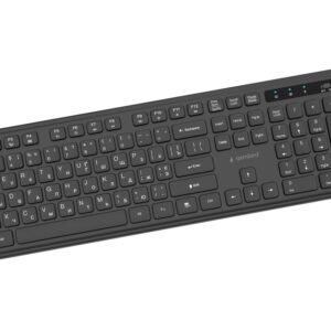 Комплект (клавіатура, миша) бездротовий Gembird KBS-WPS-01-CYRL Black