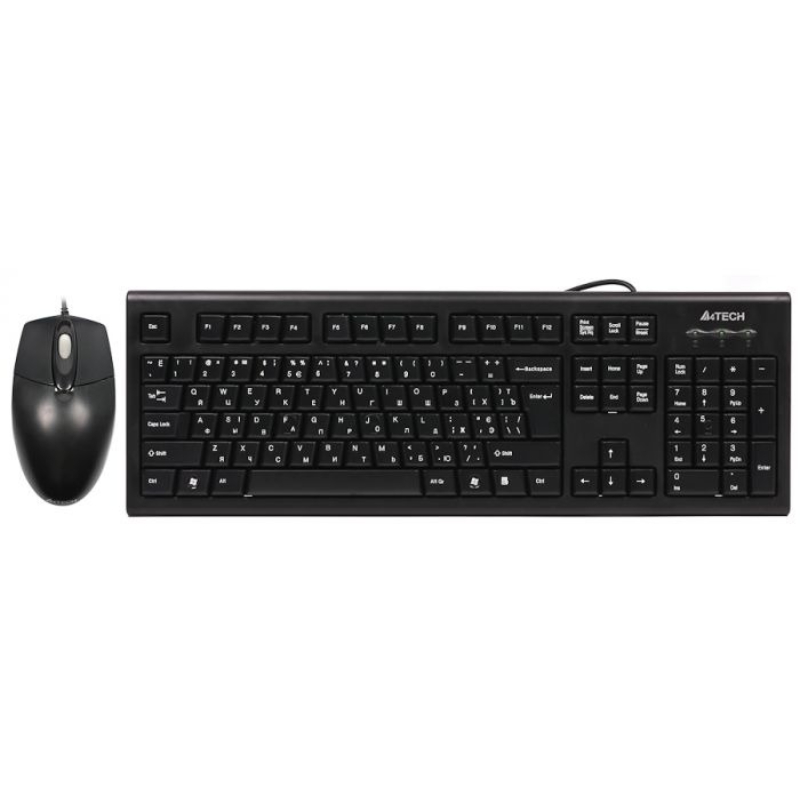 Комплект (клавіатура, миша) A4Tech KRS-8572 Black