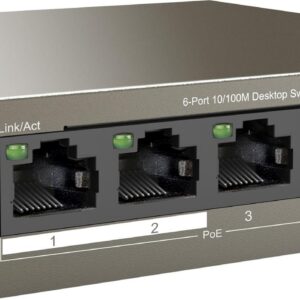 Комутатор Tenda TEF1106P-4-63W