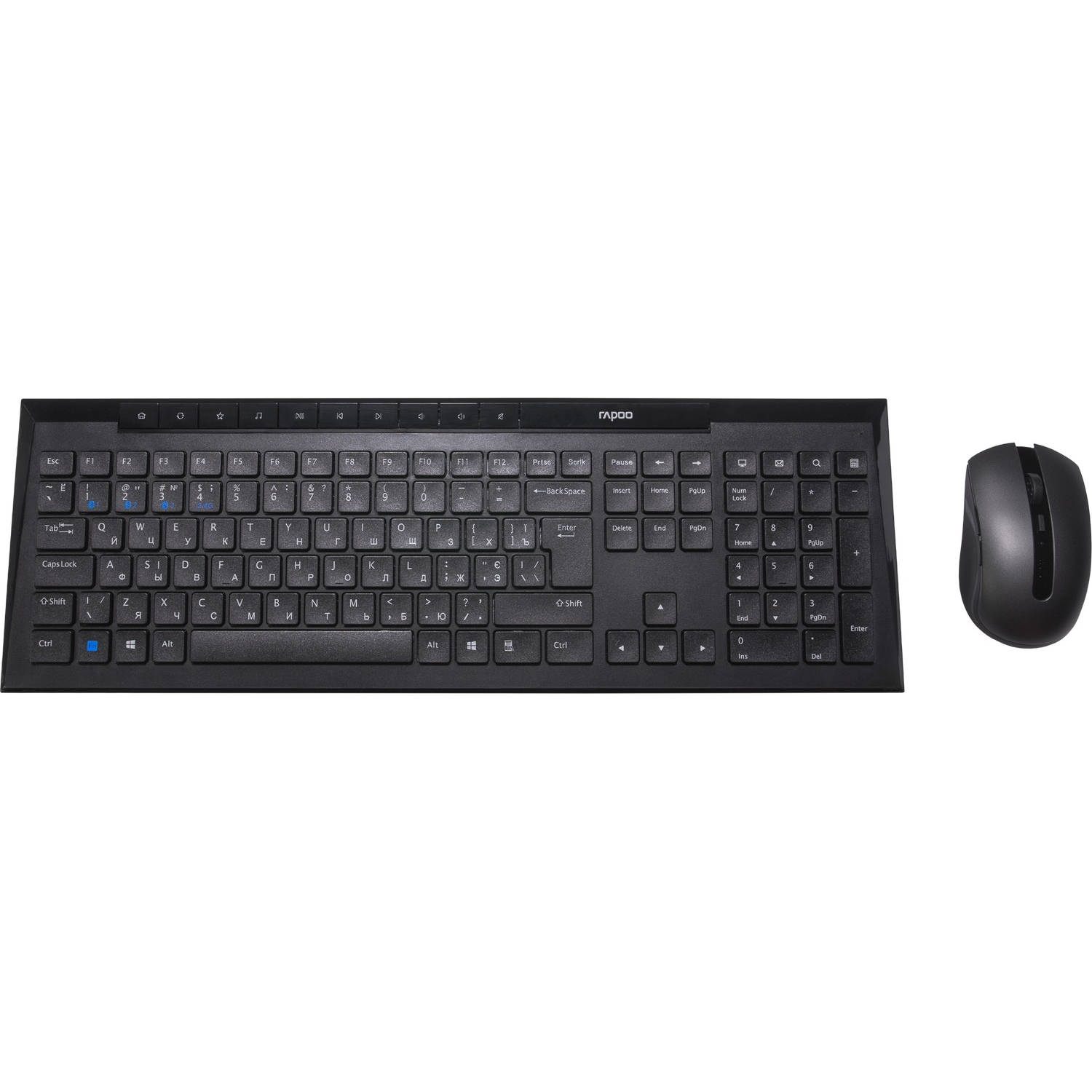 Комплект (клавіатура, миша) бездротовий Rapoo 8210M Wireless Black