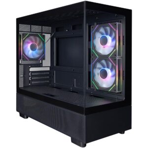 Корпус 1stPlayer Mi5-BK-2FC7R-1FC7 Black без БЖ