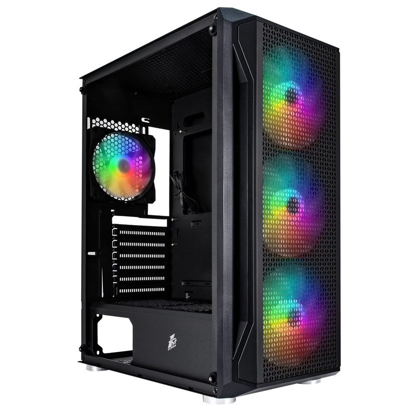 Корпус 1stPlayer X5-BK-4F1-PS-600FK-EU Black 600W