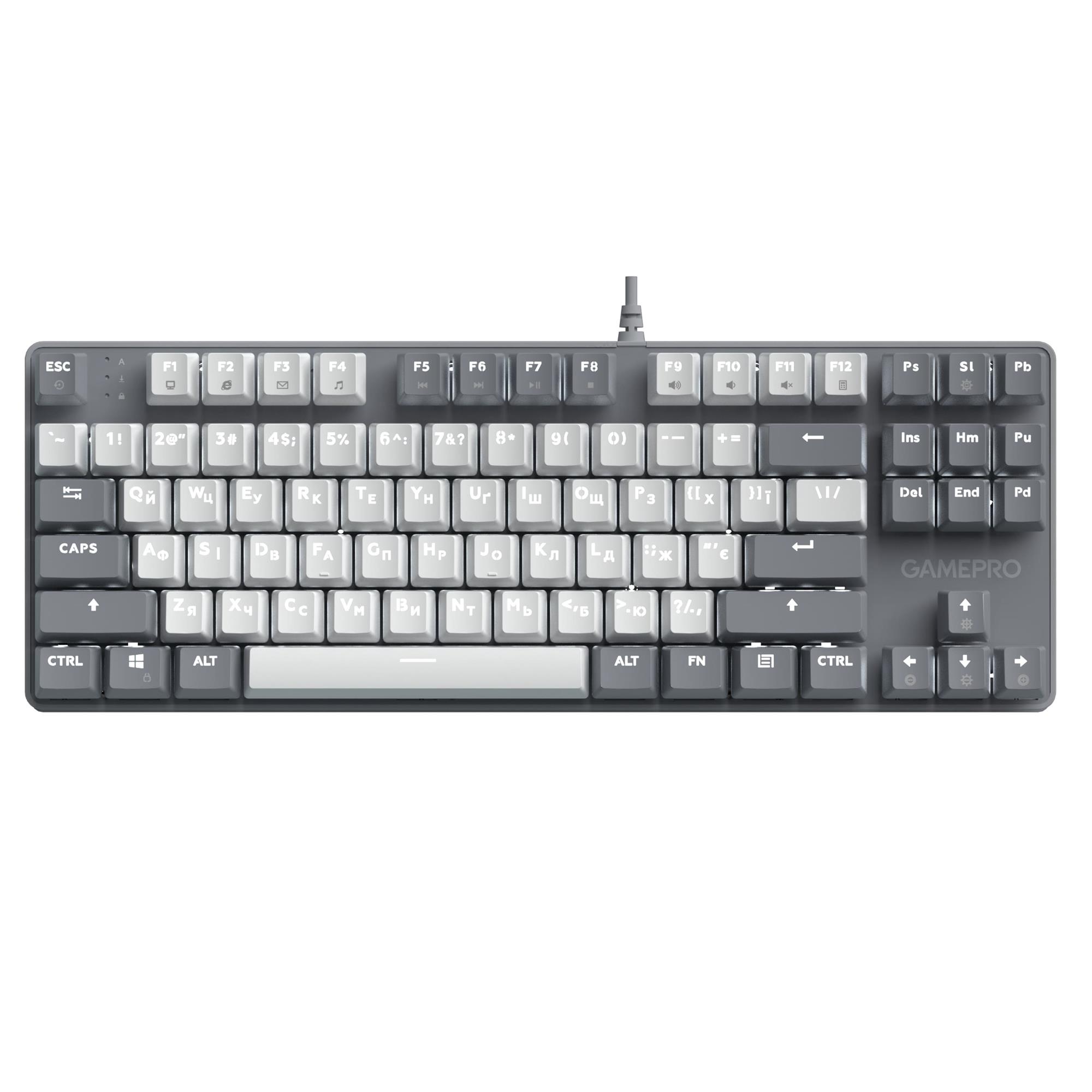 Клавіатура GamePro Genesis Metallic MK110G Outemu Red Swithes USB Gray