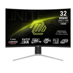 Монітор MSI 31.5" MAG 325CQRF QD E2 VA Black Curved 180Hz