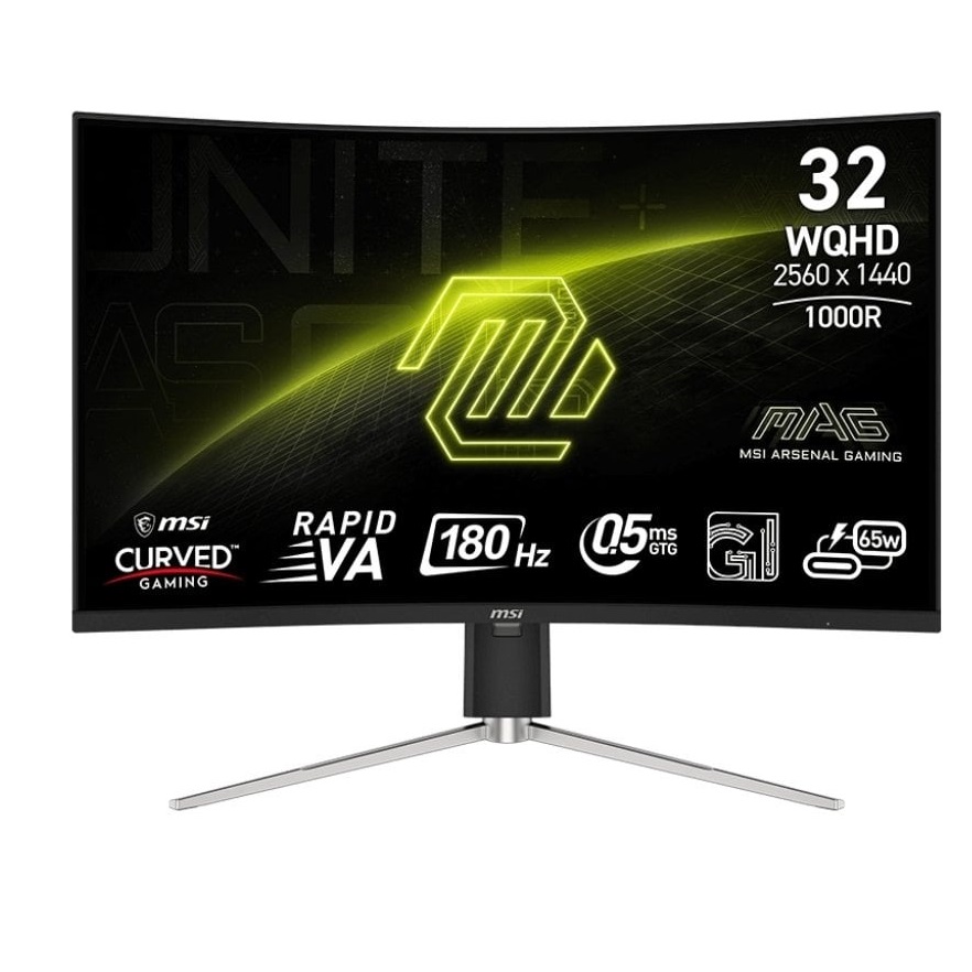 Монітор MSI 31.5" MAG 325CQRF QD E2 VA Black Curved 180Hz
