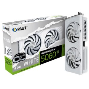 Відеокарта GF RTX 5060 Ti 8GB GDDR7 White OC Palit (NE7506TU19P1-GB2062M)