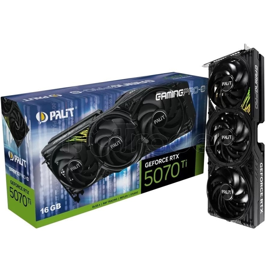 Відеокарта GF RTX 5070 Ti 16GB GDDR7 GamingPro-S Palit (NE7507T019T2-GB2031U)
