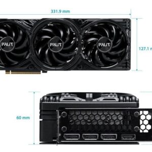 Відеокарта GF RTX 5080 16GB GDDR7 GamingPro OC V1 Palit (NE75080S19T2-GB2031Y)