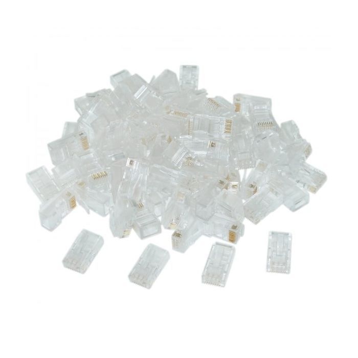 Конектор RJ 45 Cablexpert (PLUG3UP6/50) із позолоченими контактами (50 шт/уп)