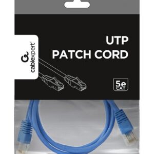 Патч-корд UTP Cablexpert (PP12-1.5M/B) літий, 50u "штекер із засувкою, 1.5 м, синій