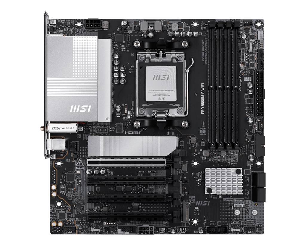 Материнська плата MSI Pro B850M-P WiFi Socket AM5