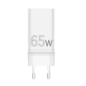 Мережевий зарядний пристрій Sigma mobile X-power 65W GaN, PD, QC (2xUSB-C + 1xUSB-A) White (PS65-01)