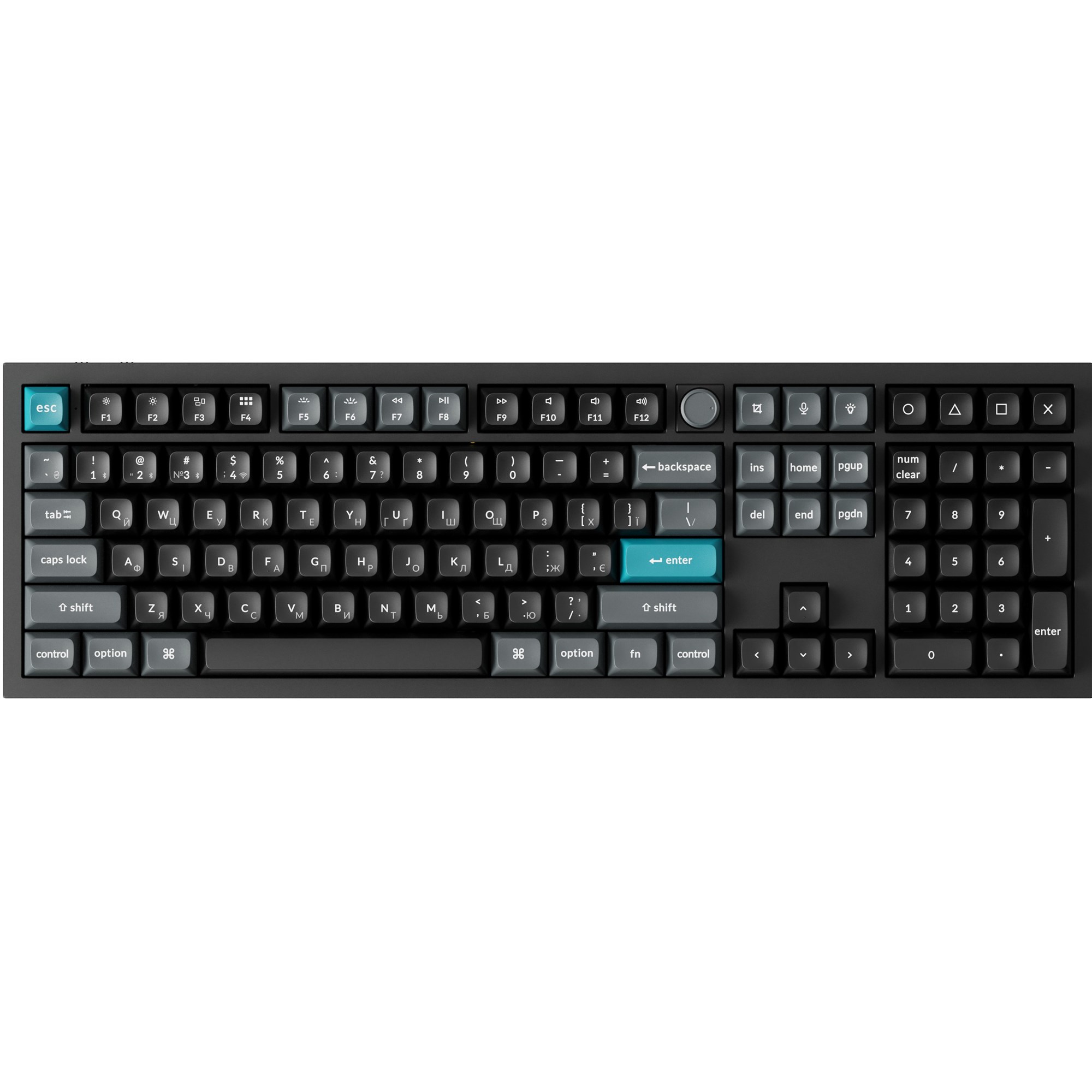 Клавіатура бездротова Keychron Q6 Ultra Keychron Red Switch Black RGB (Q6U-M1-UA)