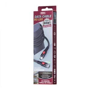 Кабель Remax Lesu USB Type-C - USB Type-C 65W, 1м, Black (RC-195)