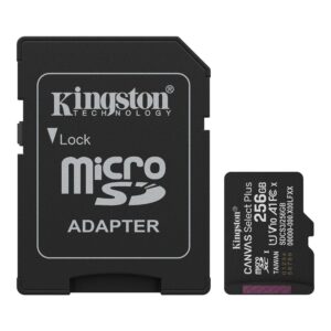 Карта пам`яті MicroSDXC 256GB UHS-I Class 10 Kingston Canvas Select Plus R150MB/s + SD-адаптер (SDCS3/256GB)